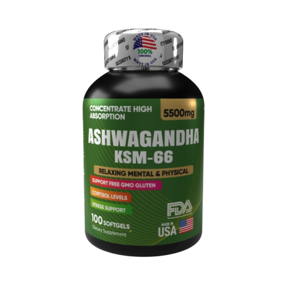 1 frasco Ashwagandha KSM-66