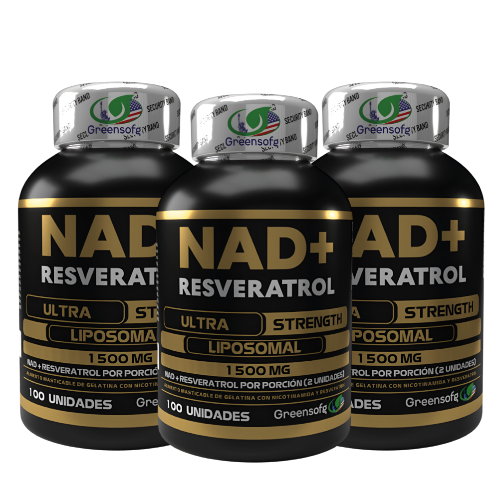 NAD+ Resveratrol 3 frascos - Promoción