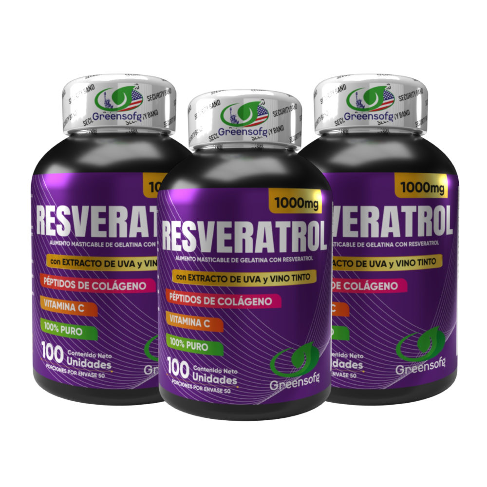 Tratamiento Completo - 3 frascos de Resveratrol