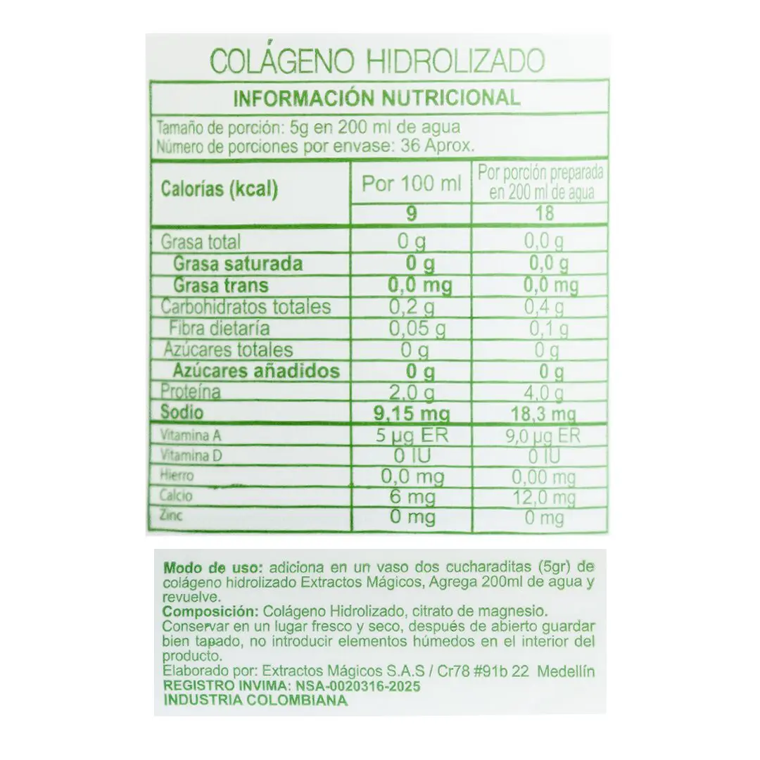 Tabla Nutricional Detallada