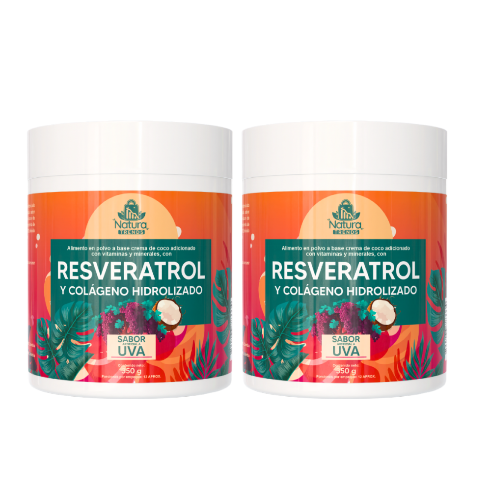 2 Tarros Resveratrol con Colágeno