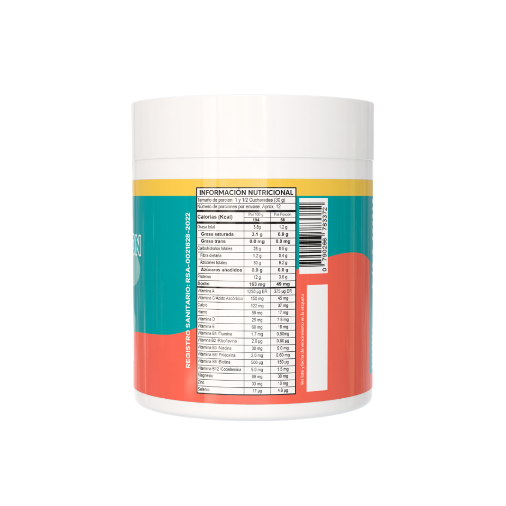 Información nutricional Booster Lion