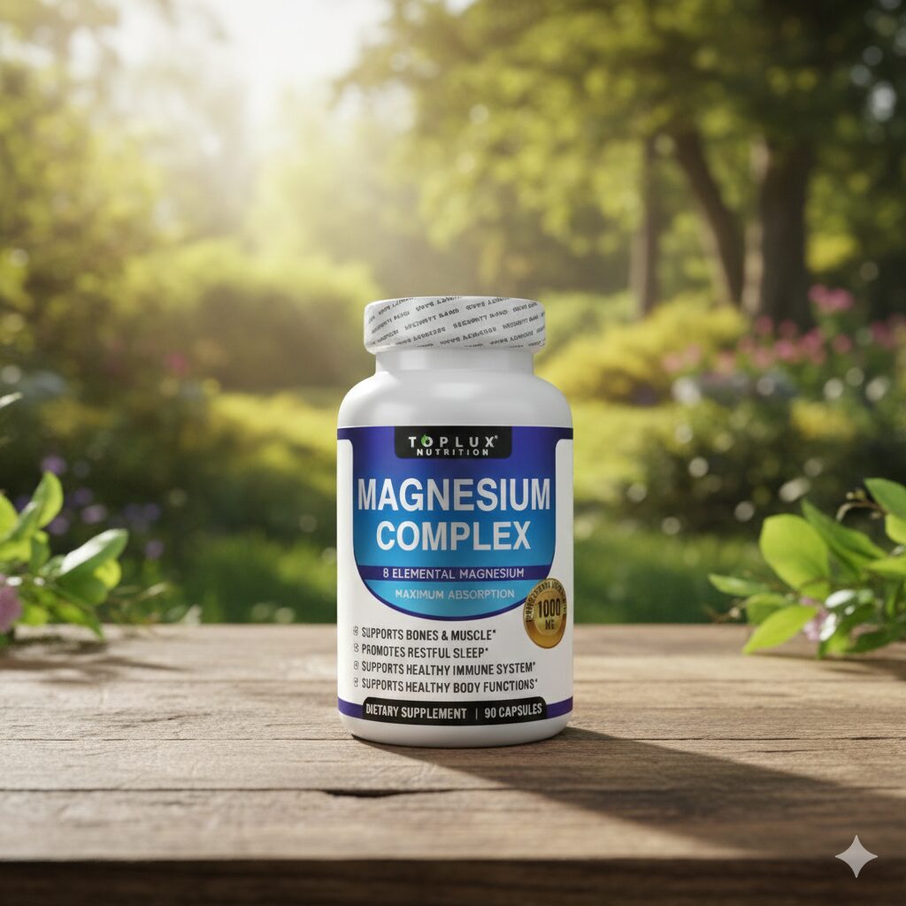 Toplux Nutrition Magnesium Complex 8 en 1 — 1000mg — 90 cápsulas