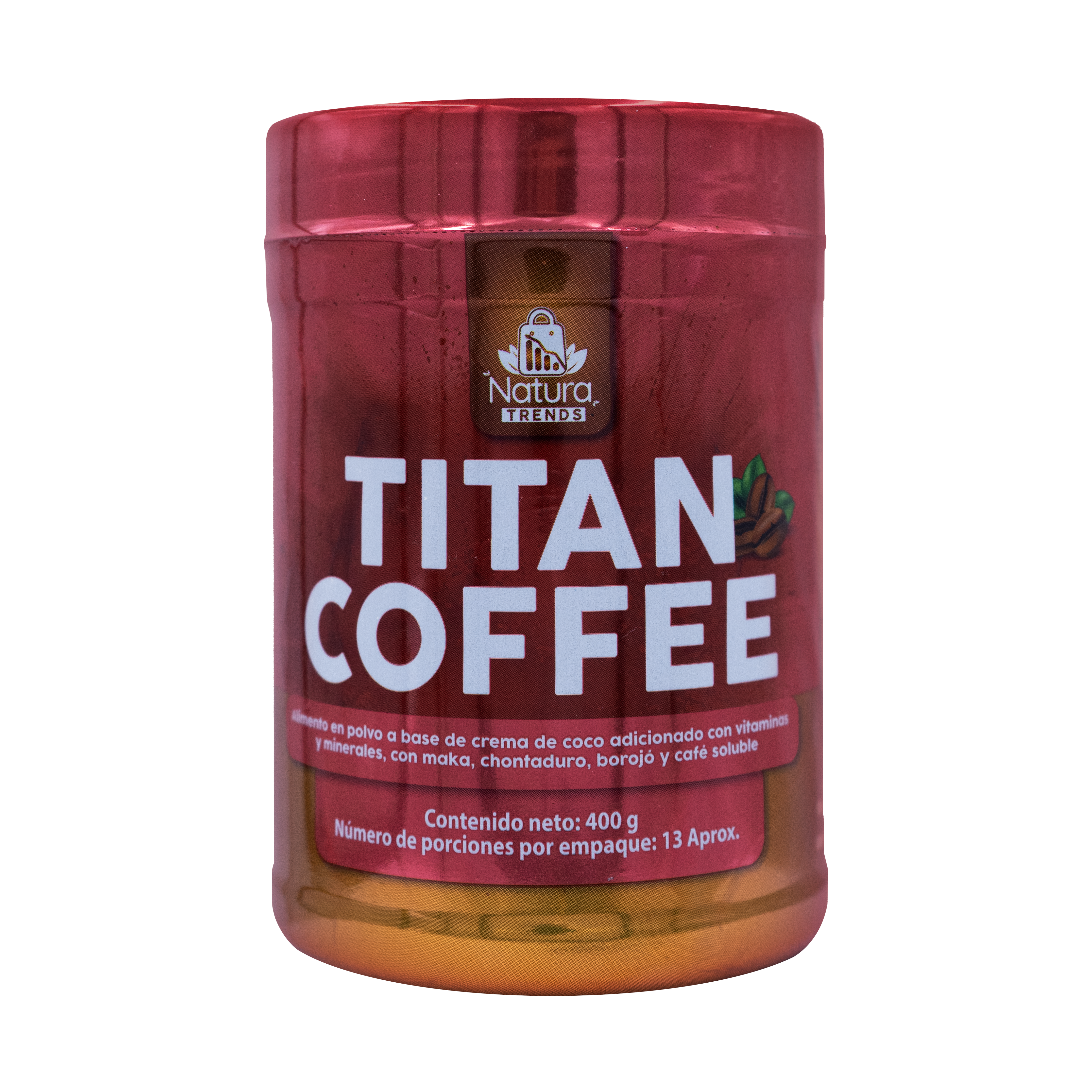 Titan Coffee: Café energizante con maca, chontaduro y borojó